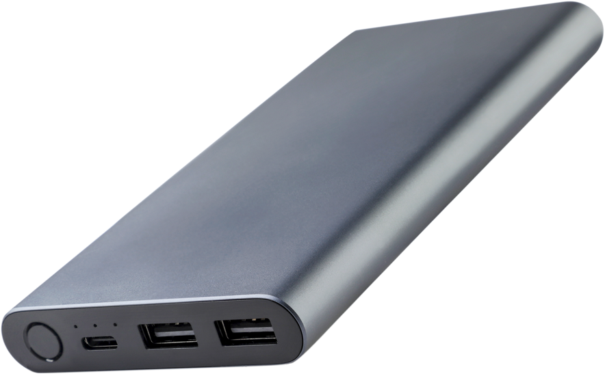 Power bank on a white background. Charger